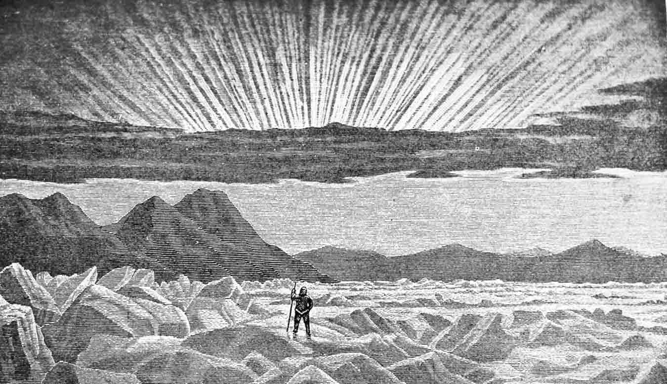 Ancestral Tribe Black and White Vintage Etching