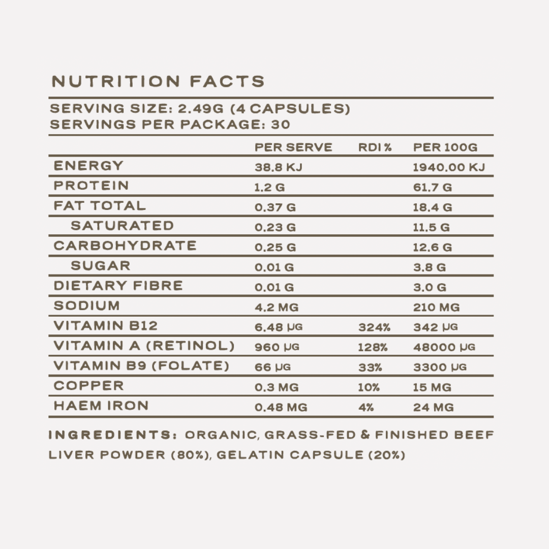 Beef Liver Capsules