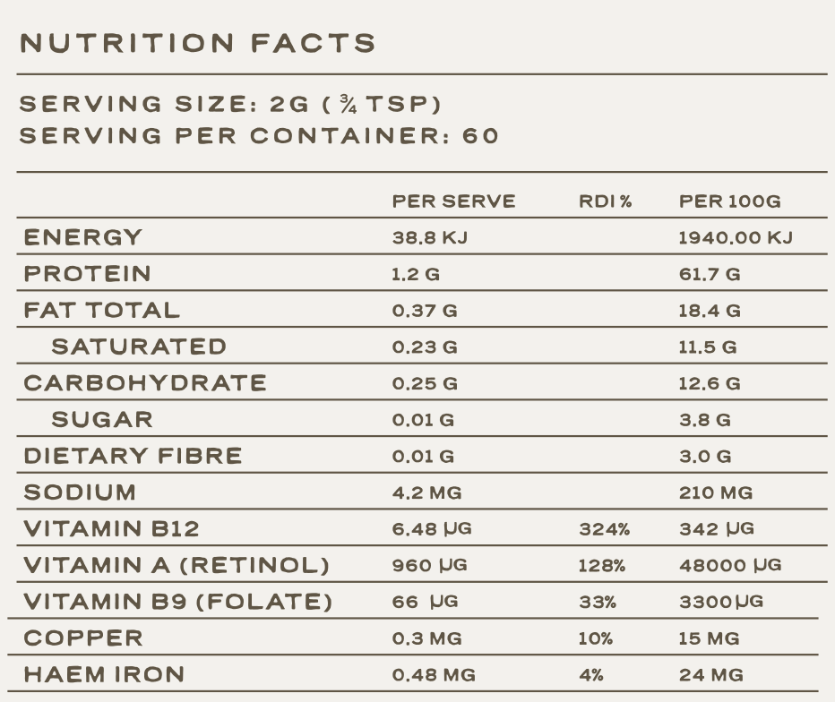 3x Beef Liver Powder