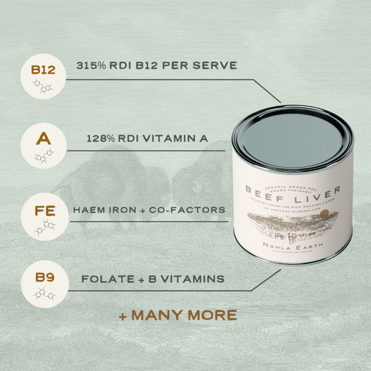 100 Australia, Organic, GrassFed & Finished Beef Liver Powder Nahla